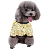 Popcorn Pattern Print Design 03 All Over Print Pet Dog Round Neck Fuzzy Shirt