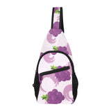 Cute Grape pattern All Over Print Chest Bag