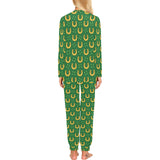 Horseshoes Pattern Print Design 05 Women's All Over Print Pajama Set