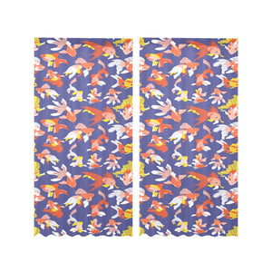 Goldfish Pattern Print Design 04 Gauze Curtain