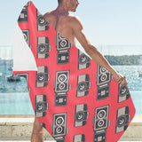 Camper Van Pattern Print Design 05 Beach Towel