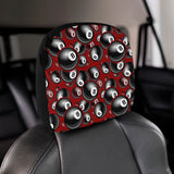 Billiard Ball Pattern Print Design 05 Car Headrest Cover