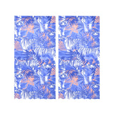 white bengal tigers pattern Gauze Curtain