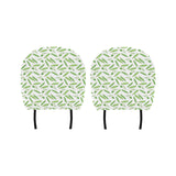 Green Peas Pattern Print Design 04 Car Headrest Cover