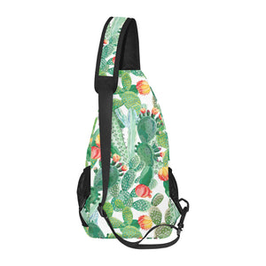 Cactus design pattern copy All Over Print Chest Bag