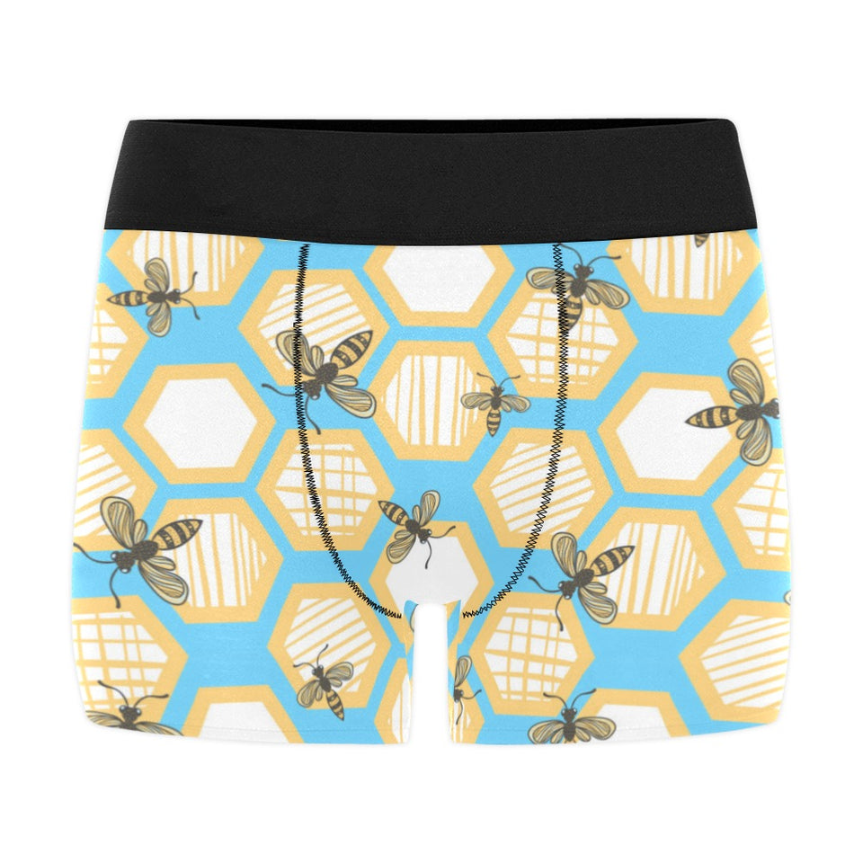 Bee honeycomb pattern Men's All Over Print Boxer Briefs Men's Underwear