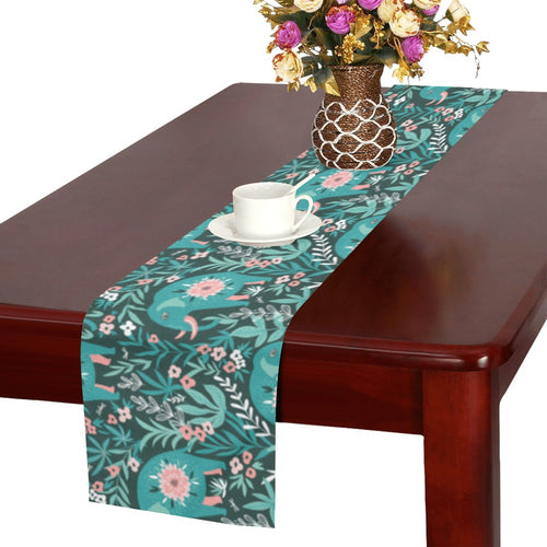 Elephants jungle pattern Table Runner