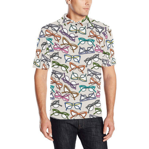 Sun Glasses Pattern Print Design 01 Men's All Over Print Polo Shirt
