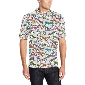 Sun Glasses Pattern Print Design 01 Men's All Over Print Polo Shirt