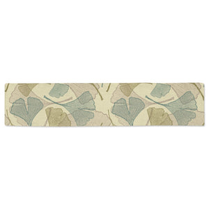 Ginkgo leaves design pattern Table Runner
