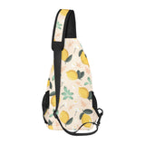 lemon flower leave pattern All Over Print Chest Bag