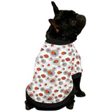 Ladybug Pattern Print Design 05 All Over Print Pet Dog Round Neck Fuzzy Shirt