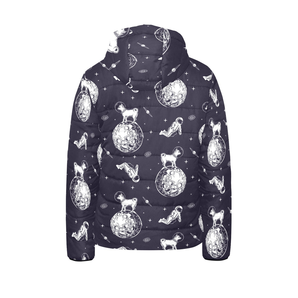 Chihuahua space helmet. astronaut pattern Kids' Boys' Girls' Padded Hooded Jacket