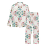 Square floral indian flower pattern Men's Long Pajama Set