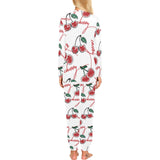 Hand drawn cherry pattern Women's All Over Print Pajama Set