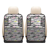 Mustache Beard Pattern Print Design 02 Car Seat Back Organizer