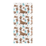 sea lion Seals jellyfish pattern Beach Towel
