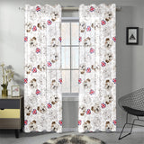 English Bulldog Pattern Print Design 01 Gauze Curtain