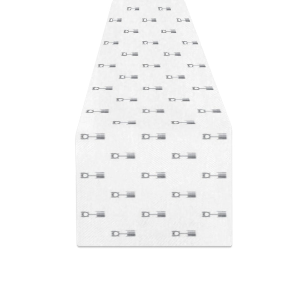 Engine Piston Background Pattern Print Design 01 Table Runner