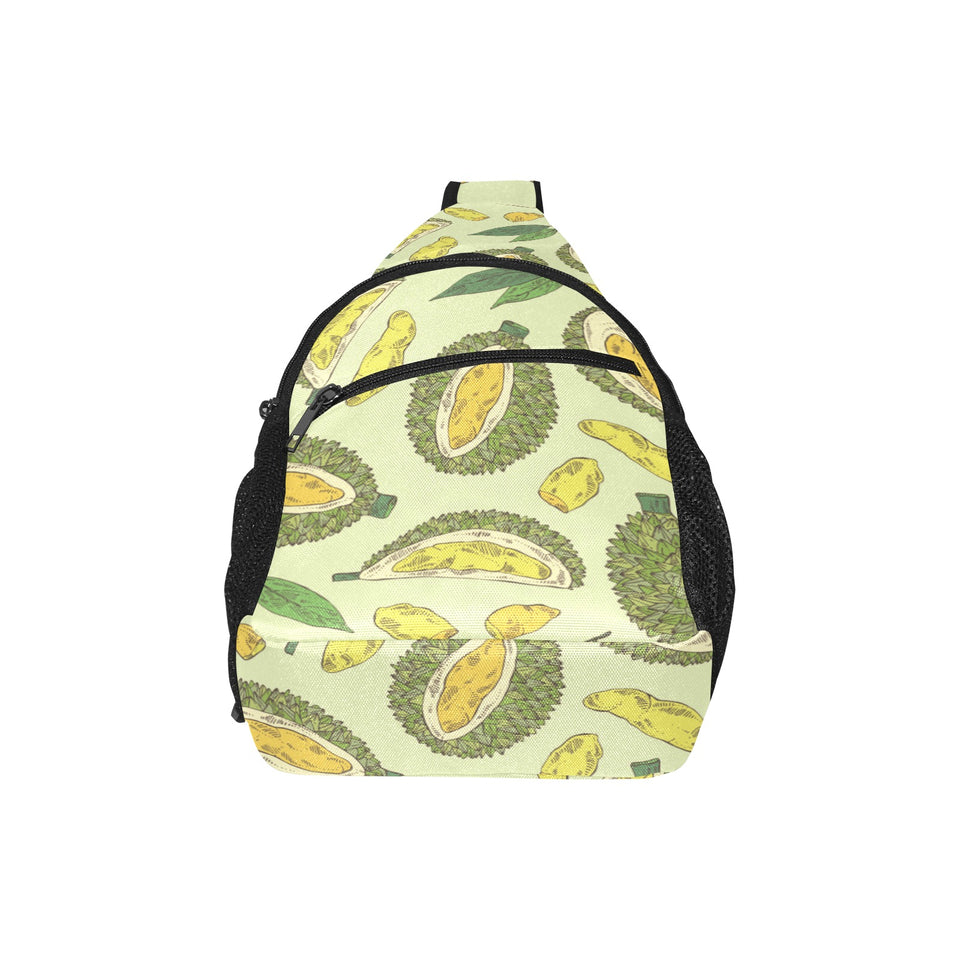 Durian leaves pattern background All Over Print Chest Bag