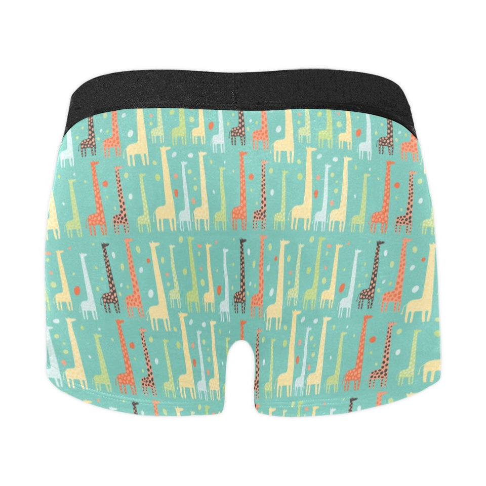 Giraffe Pattern Print Design 01 Men's All Over Print Boxer Briefs Men's Underwear