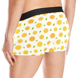 oranges leaves pattern Men's All Over Print Boxer Briefs Men's Underwear