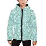 Classic Hand drawn Grape pattern Kids' Boys' Girls' Padded Hooded Jacket