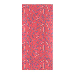 Skate Board Pattern Print Design 01 Beach Towel