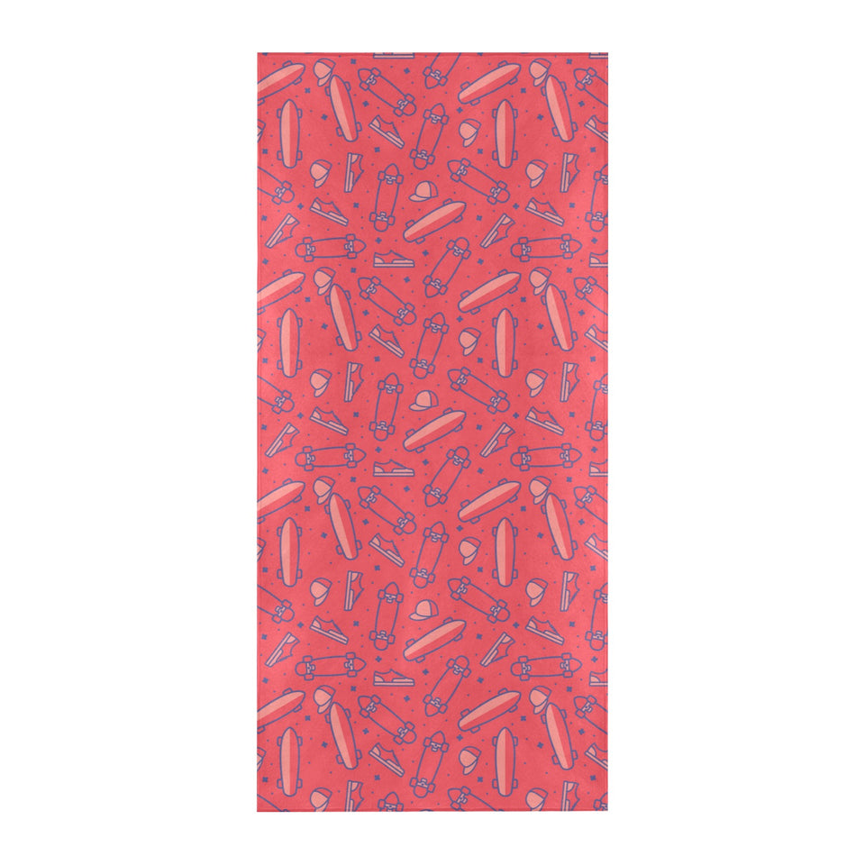Skate Board Pattern Print Design 01 Beach Towel