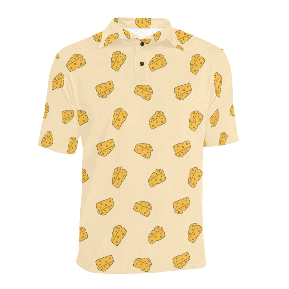 Cheese pattern Men's All Over Print Polo Shirt
