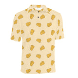 Cheese pattern Men's All Over Print Polo Shirt