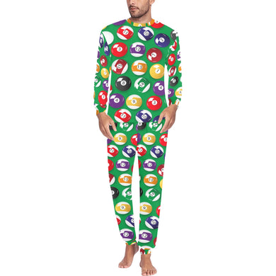 Billiard Ball Pattern Print Design 02 Men's All Over Print Pajama