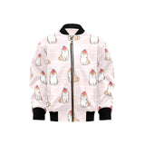 Cute Shiba Inu Dog Apple pattern Kids' Boys' Girls' Bomber Jacket