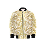 Rose Pattern Print Design 05 Kids' Boys' Girls' Bomber Jacket