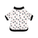 Ostrich Pattern Print Design 02 All Over Print Pet Dog Round Neck Fuzzy Shirt