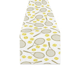 Tennis Pattern Print Design 02 Table Runner