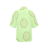 Cucumber pattern Women's All Over Print Hawaiian Shirt