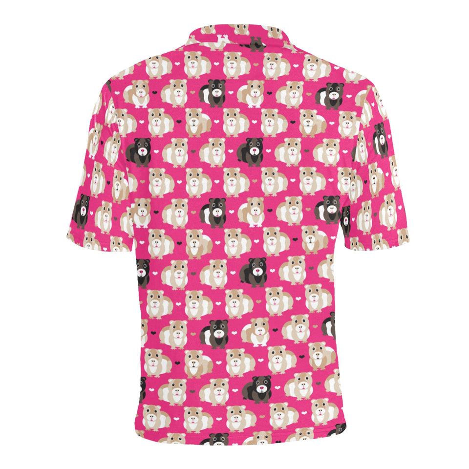 Guinea Pig Pattern Print Design 01 Men's All Over Print Polo Shirt