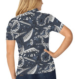 Piano Pattern Print Design 02 Women's All Over Print Polo Shirt