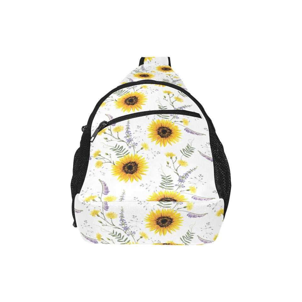 beautiful sunflowers pattern All Over Print Chest Bag