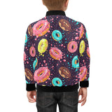 Colorful donut glaze pattern Kids' Boys' Girls' Bomber Jacket
