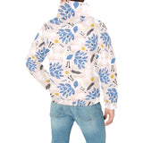 Cute peacock pattern Men's Padded Hooded Jacket