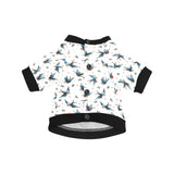 Swallow Pattern Print Design 04 All Over Print Pet Dog Round Neck Fuzzy Shirt