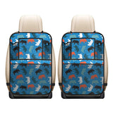 Colorful rhino pattern Car Seat Back Organizer