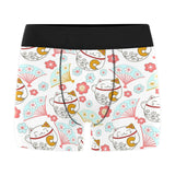 Maneki neko cat fan sakura Men's All Over Print Boxer Briefs Men's Underwear