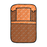 Engine Piston Orange Background Pattern Design 05 Car Seat Back Organizer