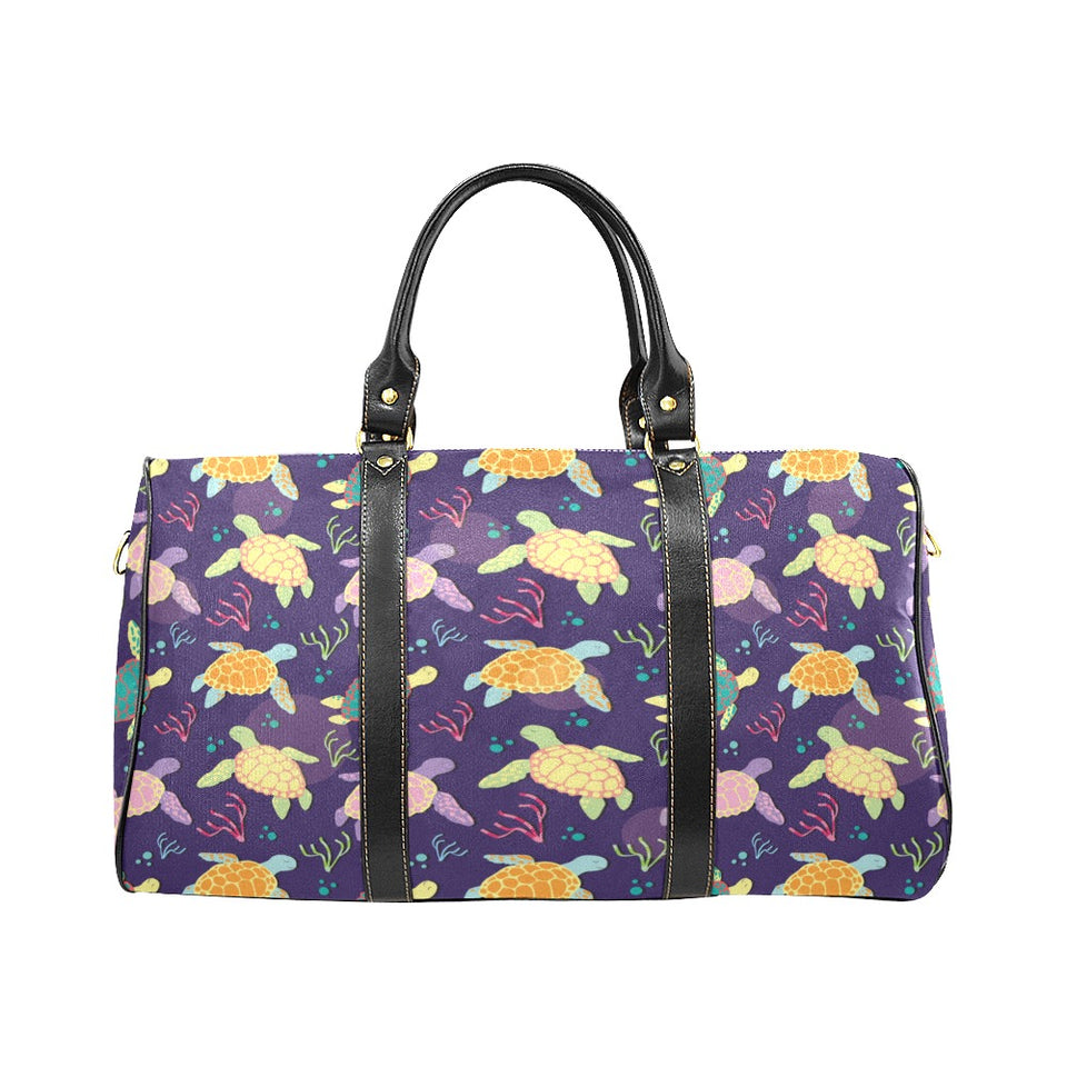 Colorful sea turtle pattern Travel Bag