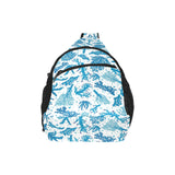 Coral Reef Pattern Print Design 01 All Over Print Chest Bag