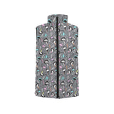Ostrich Pattern Print Design 01 Men's Padded Vest