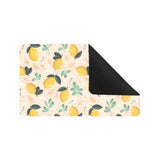 lemon flower leave pattern Doormat